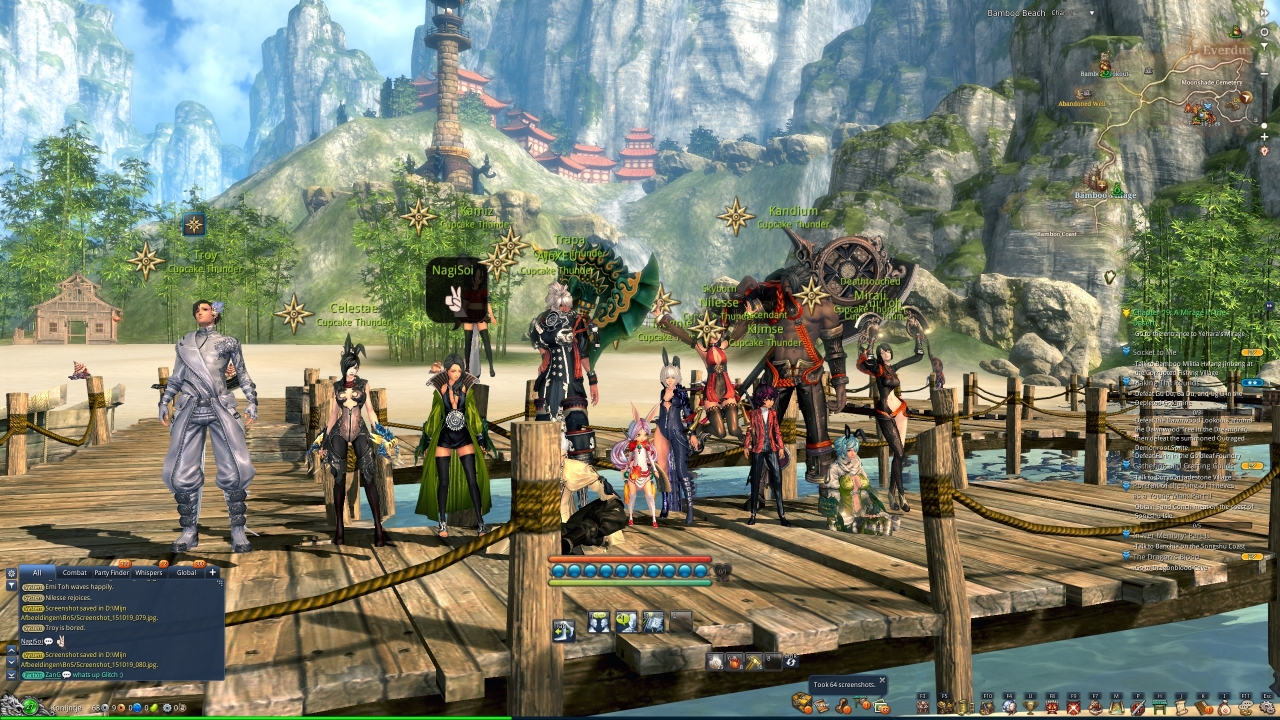 Chilling at bamboo village celebrating the good time we had during BnS Alpha! <img...